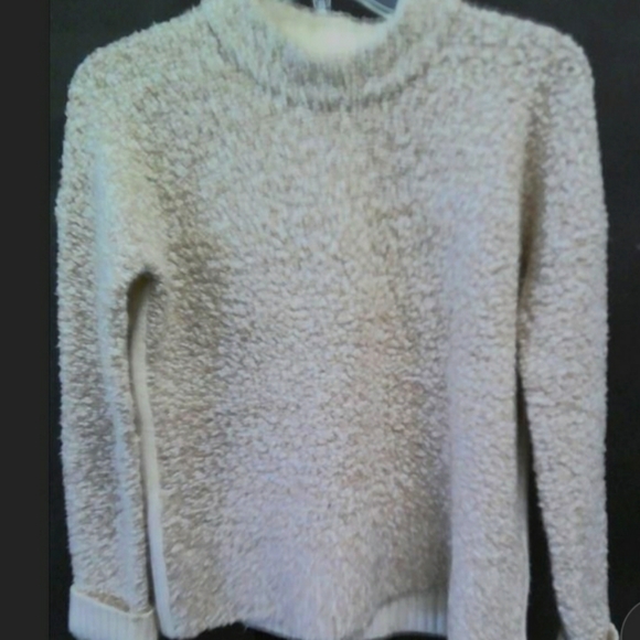 Rag & Bone tan white MERINO wool over-size sweater xxs cy - Picture 2 of 11